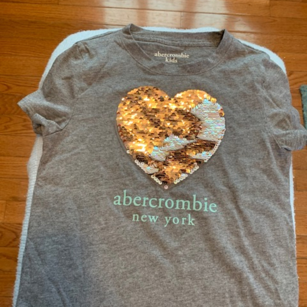 Abercrombie Kids Girls Flip Sequin TShirt